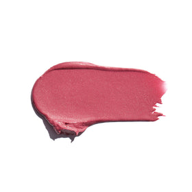 An Anastasia Satin Lipstick Rose Dream swatch on lips showing smooth color and comfortable wear