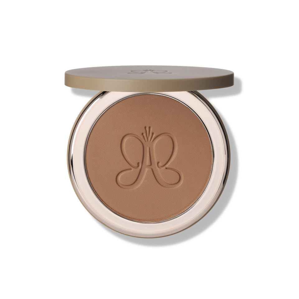 Anastasia Beverly Hills Smooth Blur Bronzer Tropical Tan compact close-up shows silky texture.