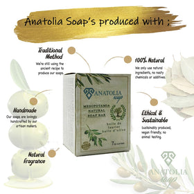 Anatolia Soap long-lasting Aleppo bar demonstrates solid classic design.