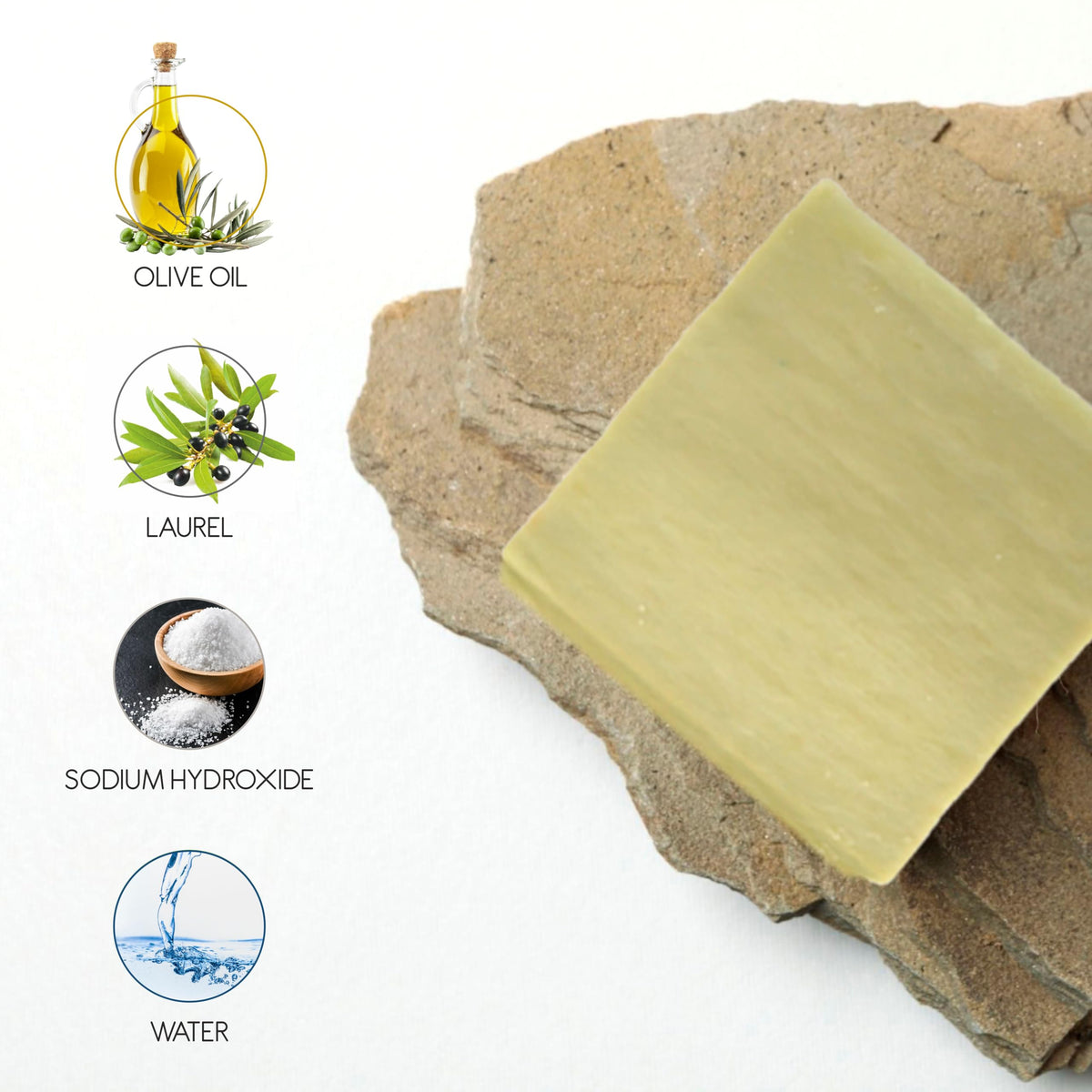 AnatoliaDaphne Aleppo Soap Bar handcrafted by artisans.