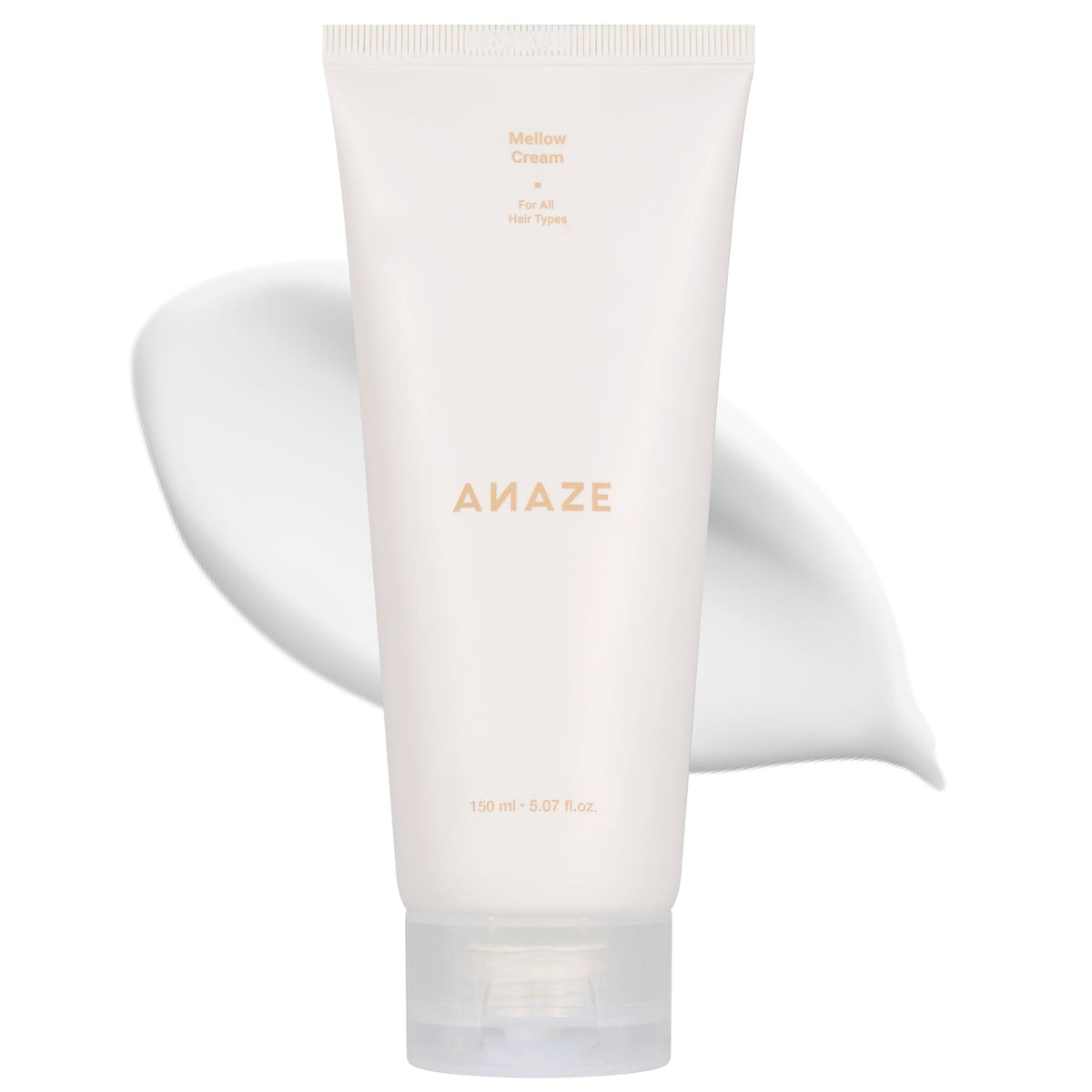 ANAZE Mellow Cream Leave-In bottle nourishes dry hair for smoother strands.