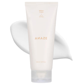 ANAZE Mellow Cream Leave-In bottle nourishes dry hair for smoother strands.