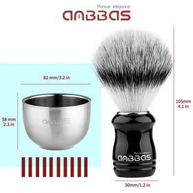 Anbbas bowl with soap offers durable lather for everyday shaves.