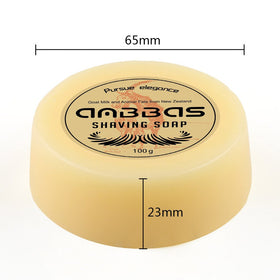 Anbbas shaving lather application demonstrates smooth spread for comfortable wet shaving.