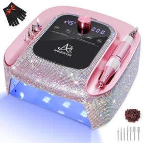 ANBEISTEE 2-in-1 nail drill and lamp saves space and time.