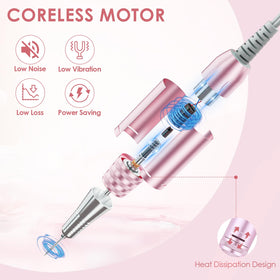 ANBEISTEE cordless design lets you nail art anywhere without a wall outlet.