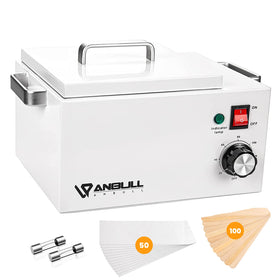 Anbull wax warmer front view showing 300W power for fast melting