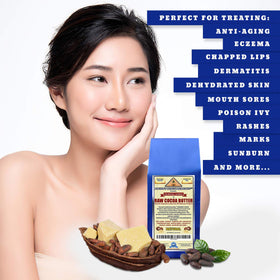 ANCIENT HEALTH REMEDIES cocoa butter block melt test demonstrates smooth texture