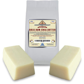 ANCIENT HEALTH REMEDIES shea butter block with creamy texture for DIY skincare
