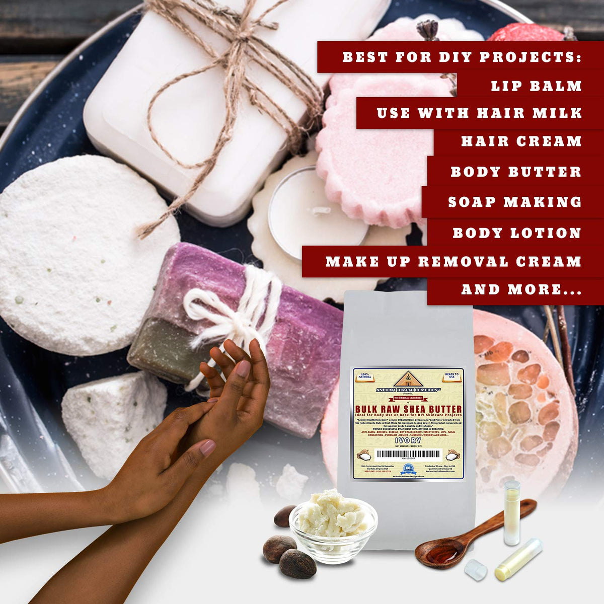 ANCIENT HEALTH REMEDIES Ghana origin ethically sourced shea butter