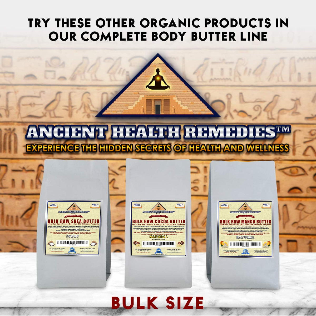 ANCIENT HEALTH REMEDIES natural aroma nutty skin care scent