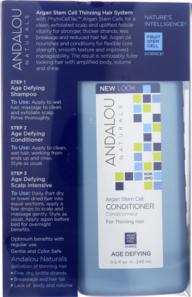 Andalou Naturals Age Defying Hair Conditioner tube for smooth detangling and shine