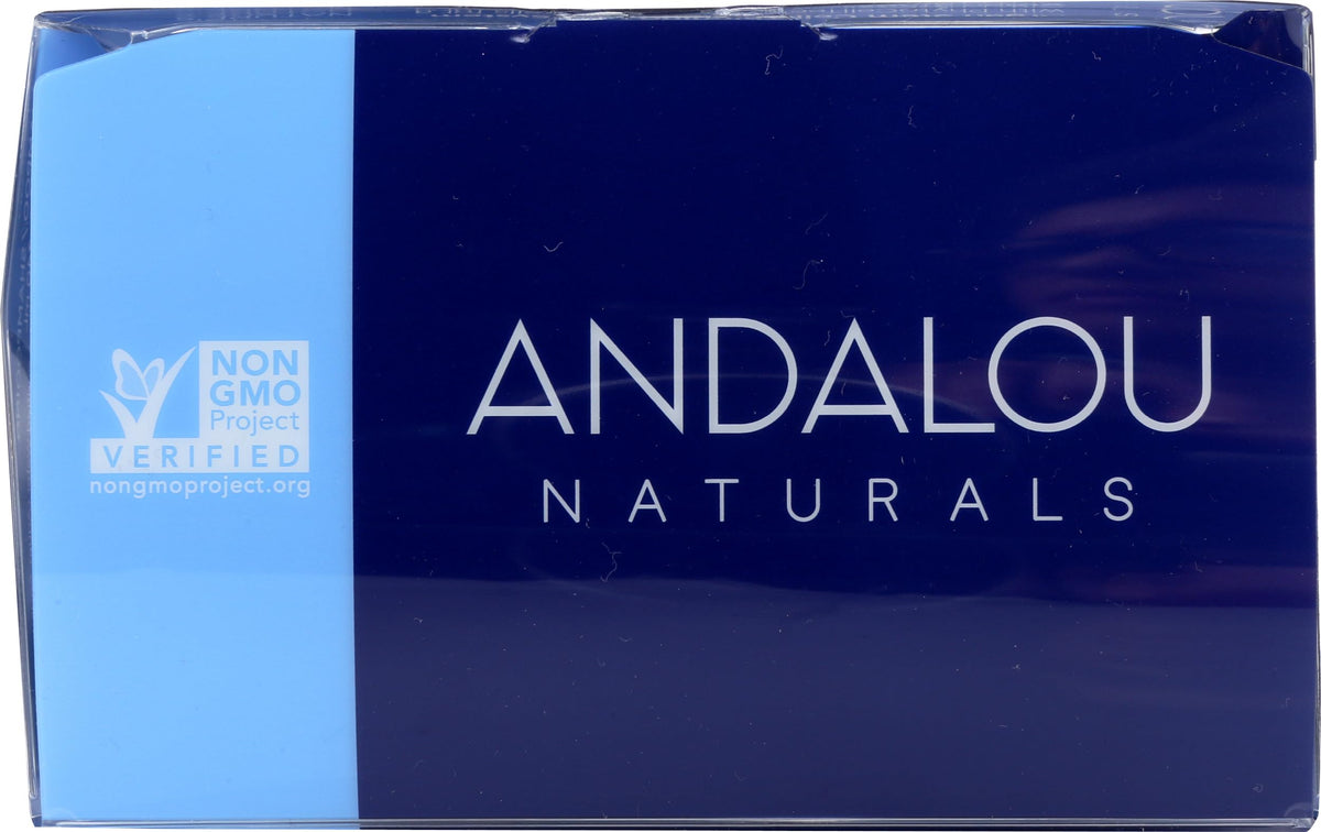 Andalou Naturals Age Defying Kit packaging highlighting three-piece system for thinning hair routines