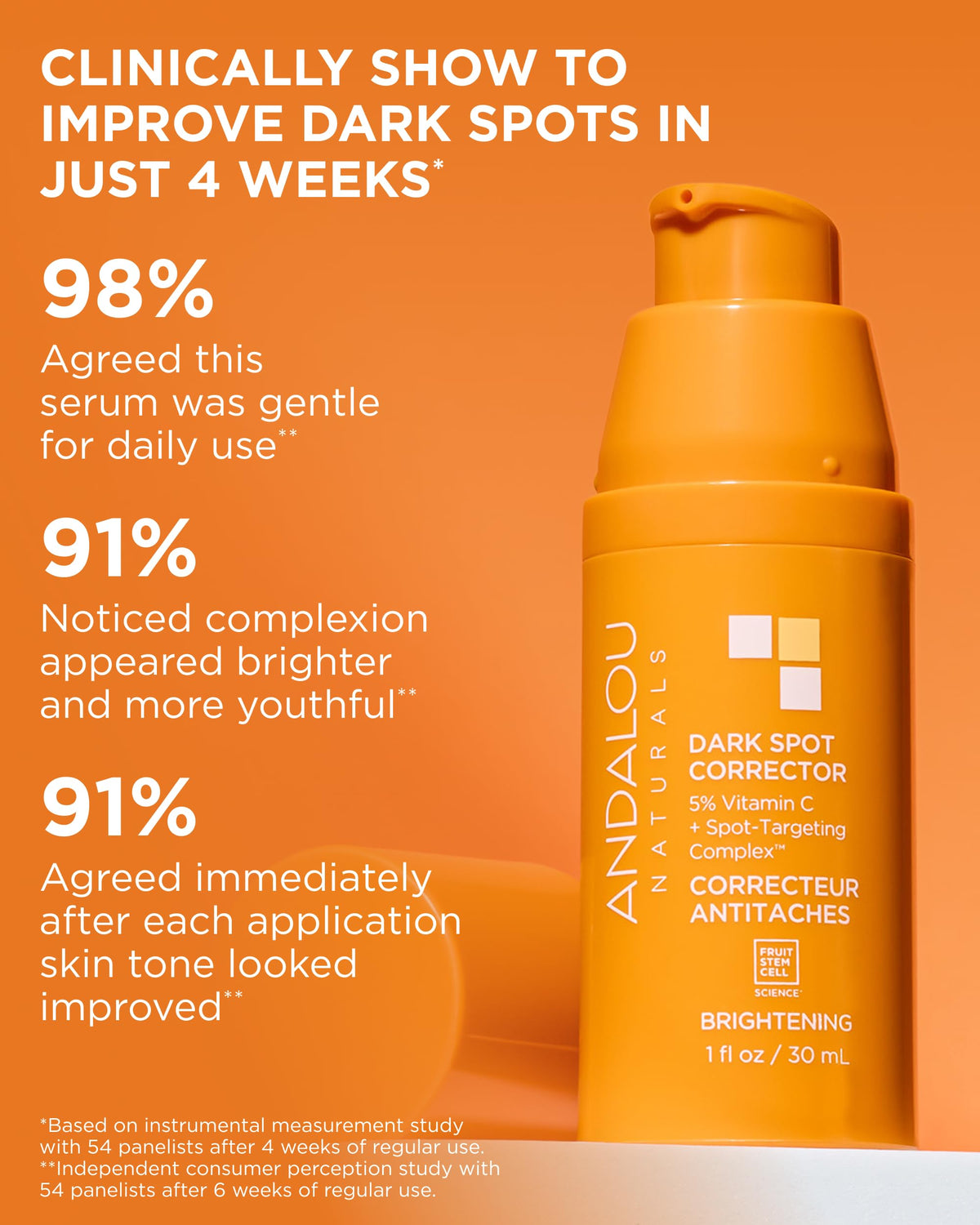 Andalou Naturals daily use application point demonstrates targeted care.