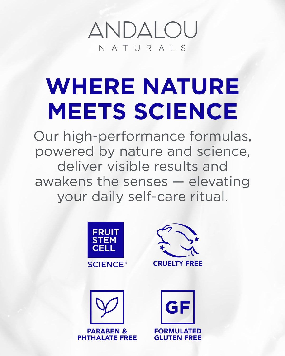 Andalou Naturals Deep Hydration Cleansing Gel supports a radiant complexion after cleansing.