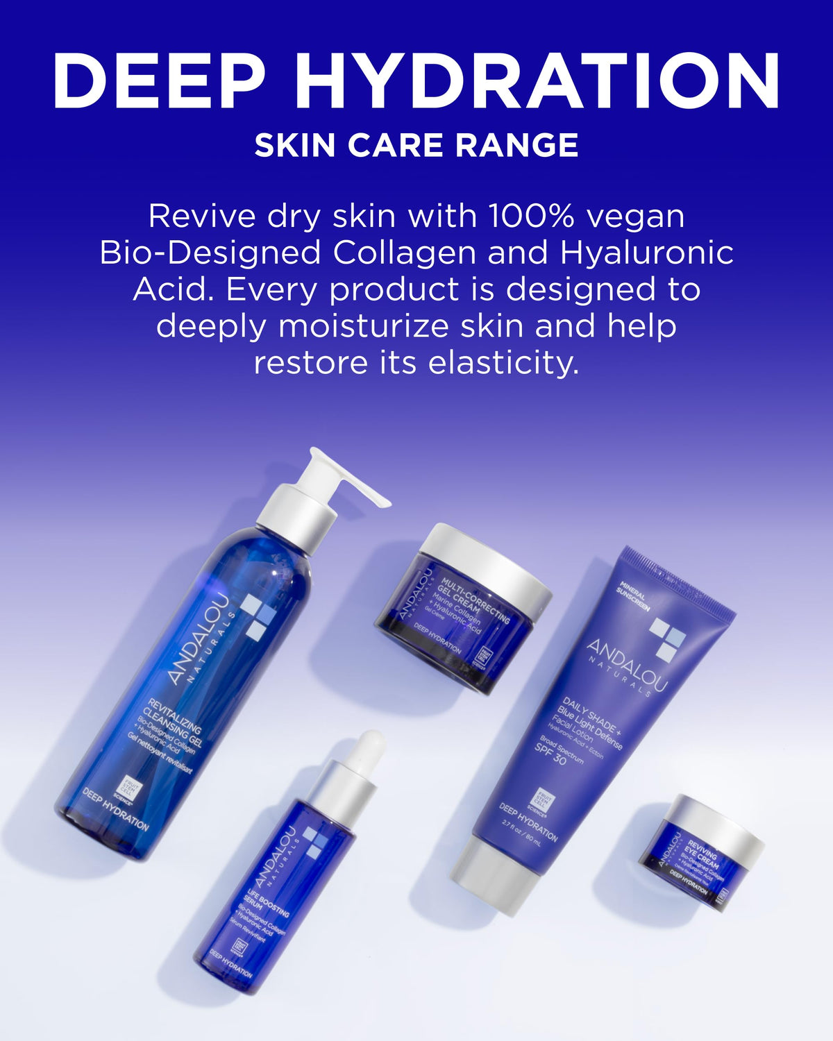 Andalou Naturals Deep Hydration Cleansing Gel vegan and cruelty-free choice.