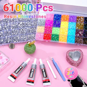 ANDGING 3mm 28-color jelly AB rhinestones closeup for vibrant DIY embellishments.