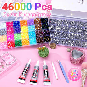 ANDGING 4mm jelly AB rhinestones for bold embellishments on shoes