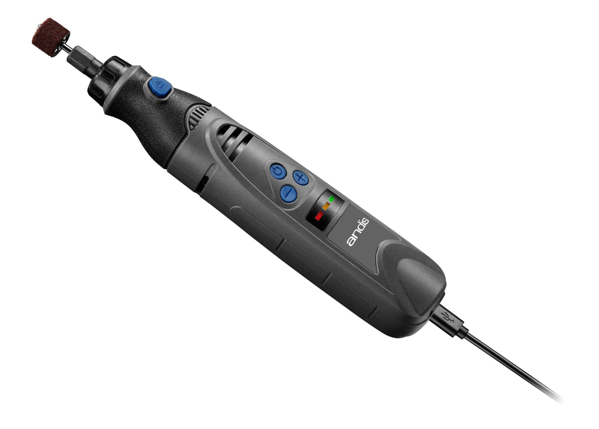 Andis fine-grit stone enables precise shaping for comfortable pet nails.