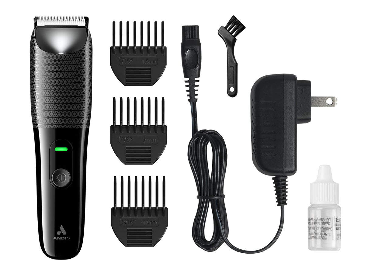 Andis Explorer body-trimmer compact design enables precise trimming in tight spaces