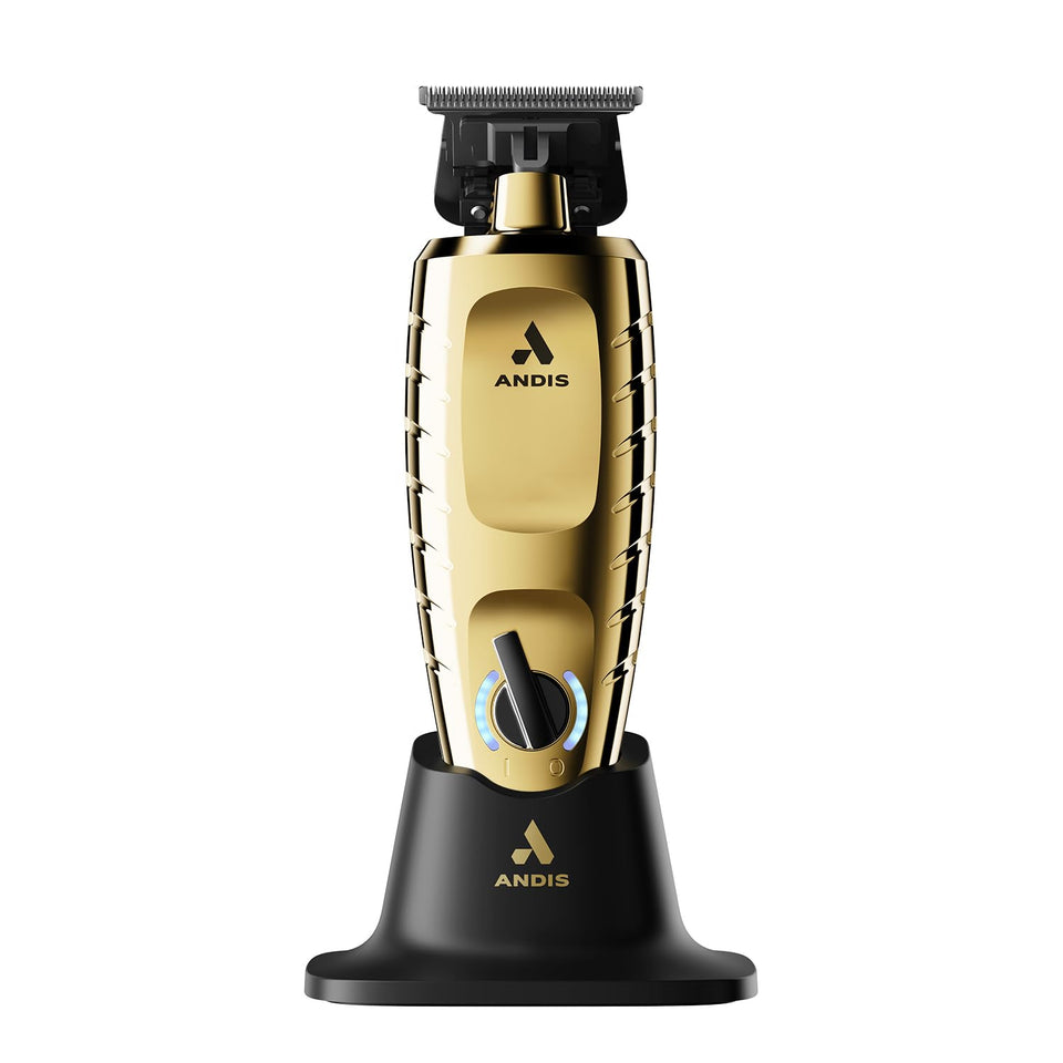 Andis GTX-EXO II professional cordless trimmer with ergonomic grip for precise beard and hair lines.