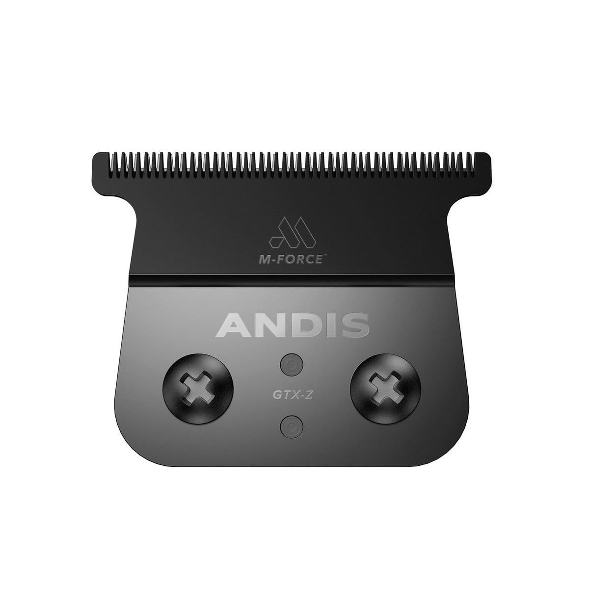 Andis GTX-EXO M-Force blade showing tight gap for precise detailing and clean lines