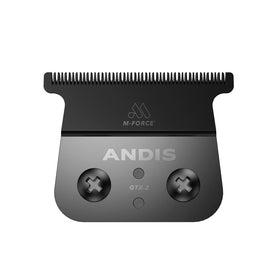 Andis GTX-EXO M-Force blade showing tight gap for precise detailing and clean lines