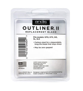 Andis Outliner II blade 04604 packaging view for easy replacement
