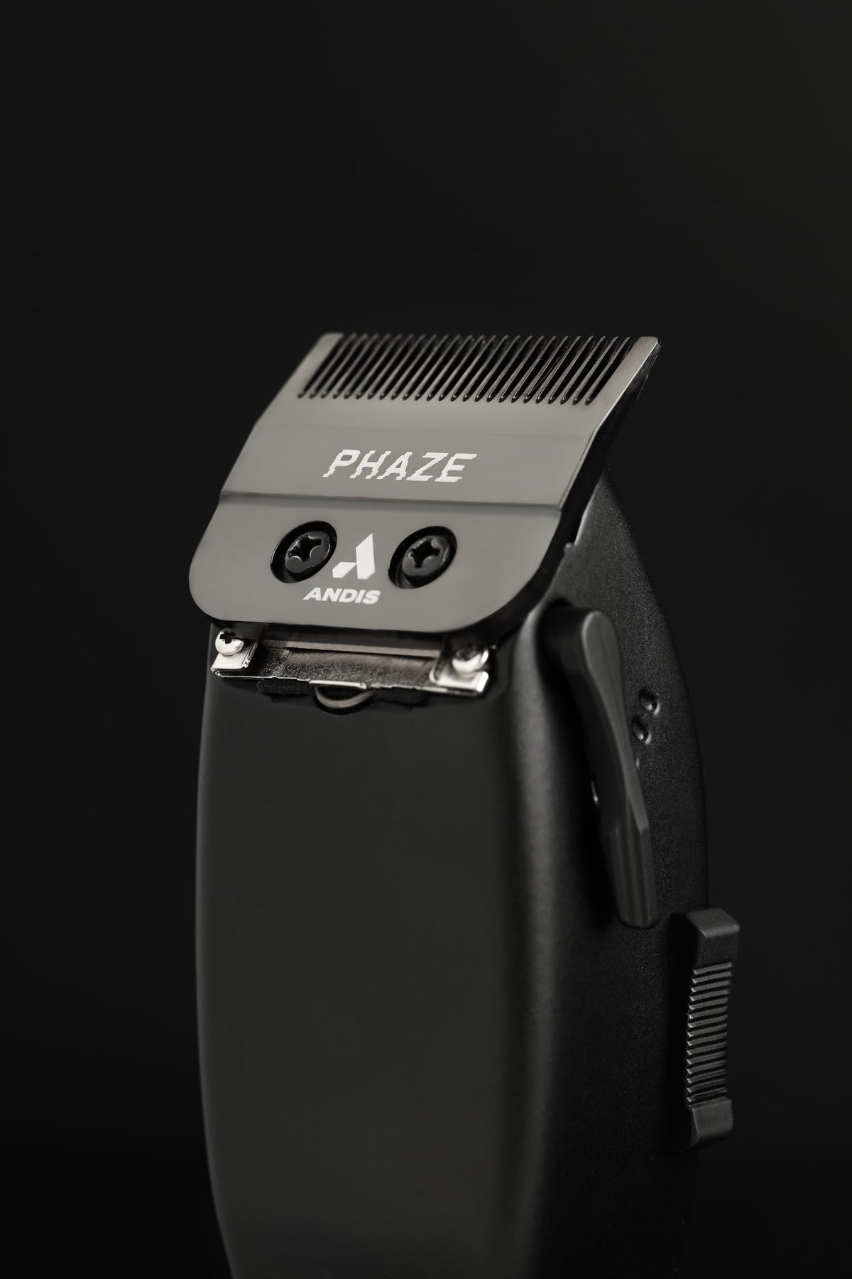 Andis Phaze blade with true zero-gap and corrosion-resistant coating.