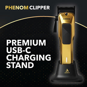 Premium USB-C charging and stand options keep the workstation ready.