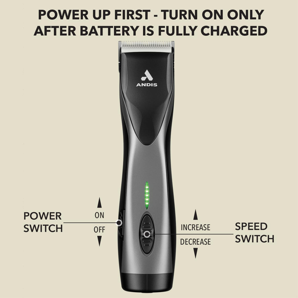 Andis Supra ZR II compatible with UltraEdge and CeramicEdge blades.
