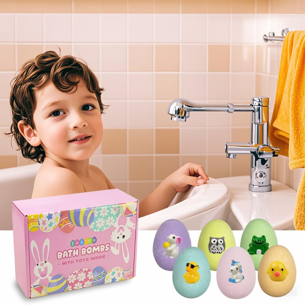 Resin Easter toy inside adds a delightful surprise.