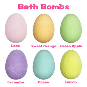 Anditoy Easter bath bombs in six colors for scented baths.