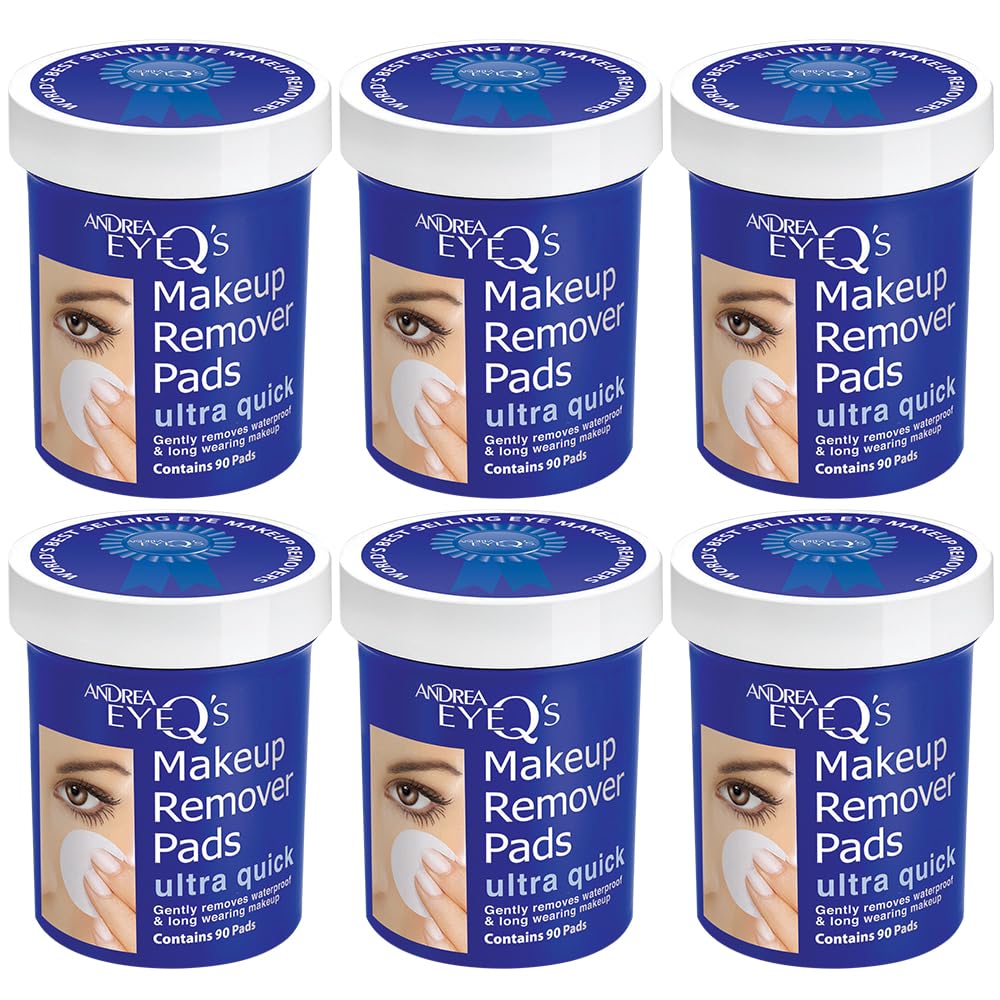 Andrea Eye Q's remover pad close-up showing soft texture for gentle cleansing