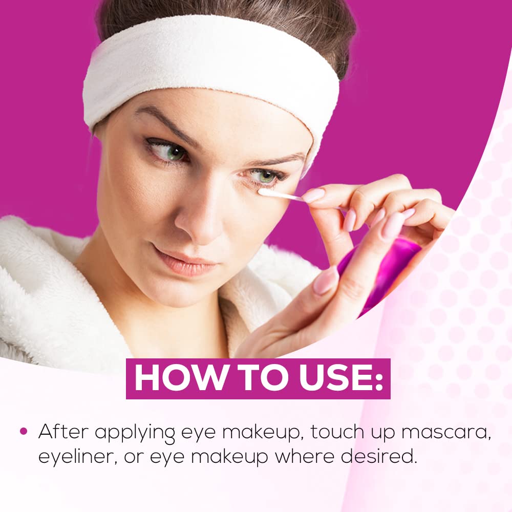 Andrea Eyeq swabs close-up showing oil-free cleanser safe for sensitive skin.