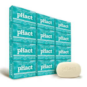 ANDREW LESSMAN pHact bar close-up natural foam highlights mild formula.