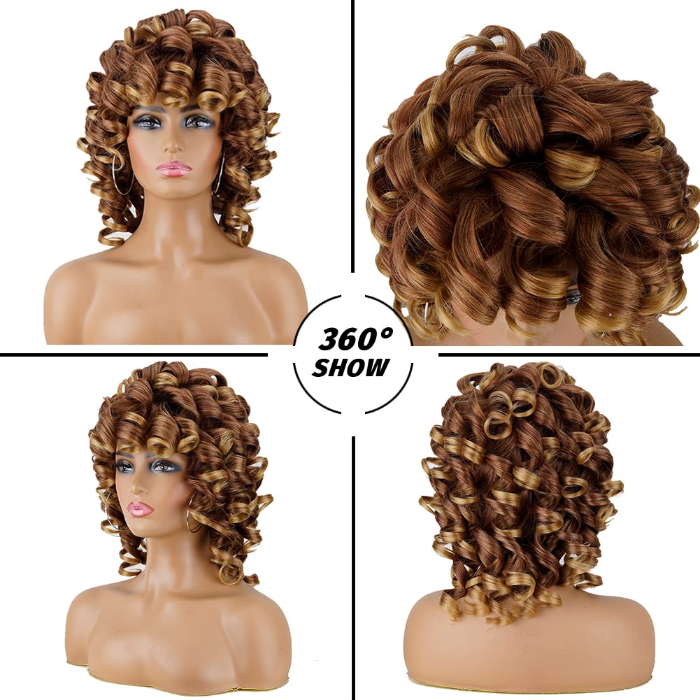 Andromeda 14-inch curly wig provides lightweight comfort with long-lasting wear