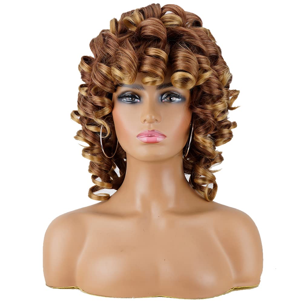 Andromeda big curly afro kinky wig shows voluminous curls for bold looks