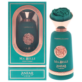 Anfar Ma Belle bottle for everyday wear highlighted in a clear, elegant display.