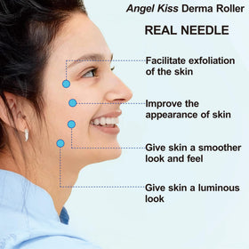 Angel Kiss Derma Roller used on beard area for even coverage