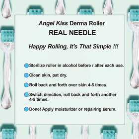 Angel Kiss Derma Roller being cleaned for maintenance