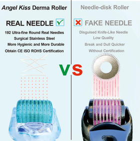 Angel Kiss Derma Roller used on scalp for refreshed texture