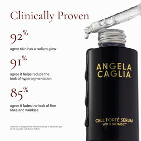 Applying Cell Forté Serum supports daily hydration and a smooth complexion.