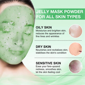 Angeland Jelly Mask closeup texture highlights rich gel and even spread.