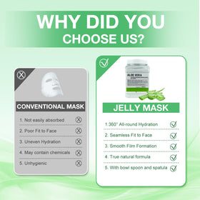 Angeland Jelly Mask DIY mixing scene shows simple preparation steps.
