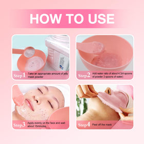 Angeland Jelly Mask at-home spa setup with tools for professional results