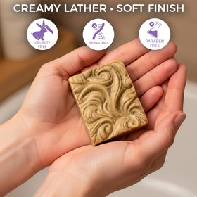 Made in the USA badge on Angel's Skin wart remover soap.