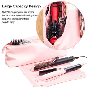 ANGENIL interior pockets organize brushes, clips, and small accessories