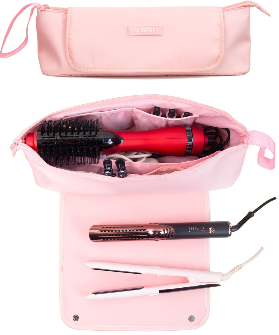 ANGENIL large-capacity heat mat travel bag keeps styling tools organized on the go