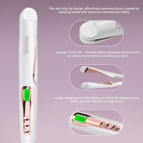 ANGENIL 70 million+ negative ions help maintain moisture and reduce frizz while styling.